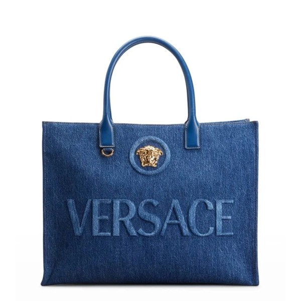 VERSACE Model 1060 Denim Tote Bag