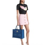 VERSACE Model 1060 Denim Tote Bag