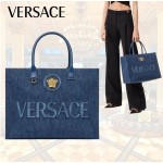 VERSACE Model 1060 Denim Tote Bag
