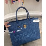 VERSACE Model 1060 Denim Tote Bag
