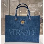 VERSACE Model 1060 Denim Tote Bag