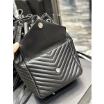 SAINT LAURENT V-shaped Quilted Mini Bucket Bag Model: 672609