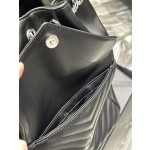 SAINT LAURENT V-shaped Quilted Mini Bucket Bag Model: 672609