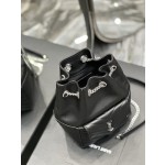 SAINT LAURENT V-shaped Quilted Mini Bucket Bag Model: 631052