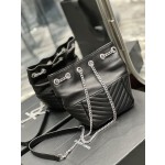 SAINT LAURENT V-shaped Quilted Mini Bucket Bag Model: 631052