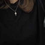 Hermes Diamond Hollow H Necklace