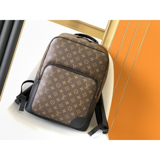 Louis Vuitton old flower with leather backpack