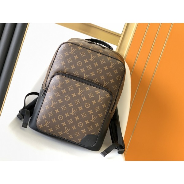 Louis Vuitton old flower with leather backpack