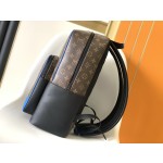 Louis Vuitton old flower with leather backpack