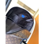 Louis Vuitton old flower with leather backpack