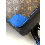 Louis Vuitton old flower with leather backpack