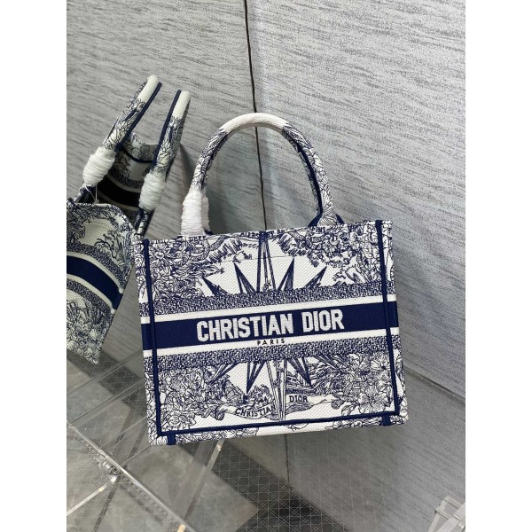 DIOR TOTE Blue Christmas