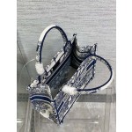 DIOR TOTE Blue Christmas