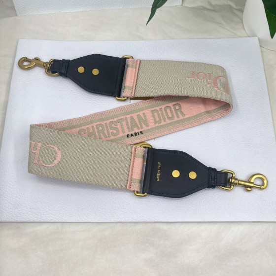 Dior pink letter shoulder strap