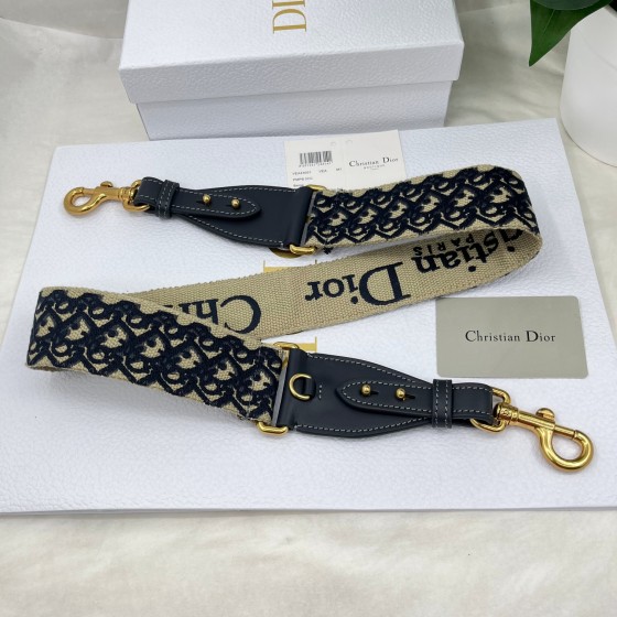 Dior Blue D shoulder strap