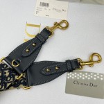Dior Blue D shoulder strap