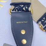 Dior Blue D shoulder strap