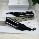 Dior Frosted Black Shoulder Strap