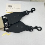 Dior Frosted Black Shoulder Strap