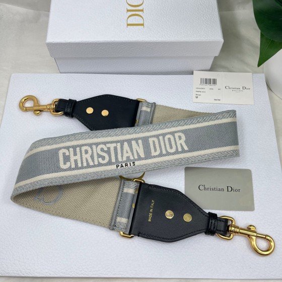 Dior Monogram Grey Shoulder Strap
