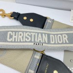 Dior Monogram Grey Shoulder Strap
