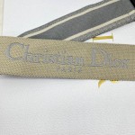 Dior Monogram Grey Shoulder Strap