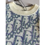 Dior Colorful Old Jacquard Wool Knitted Cardigan