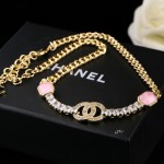 CHANEL Pink Diamond Double C Bracelet