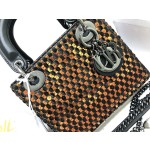 DIOR Princess Diana's Three Grid Series Embroidery Beads in Gold