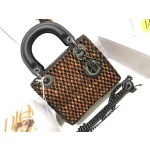 DIOR Princess Diana's Three Grid Series Embroidery Beads in Gold