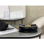 CELINE Leather Chain Saddle Bag~Model: 110973
