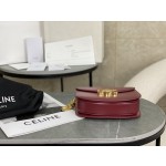 CELINE Leather Chain Saddle Bag~Model: 110973