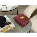 CELINE Leather Chain Saddle Bag~Model: 110973