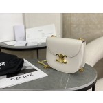 CELINE Leather Chain Saddle Bag~Model: 110973