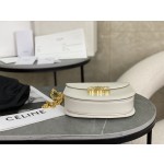 CELINE Leather Chain Saddle Bag~Model: 110973