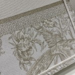 DIOR TOTE Gold Magpie Flower Graphic