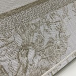 DIOR TOTE Gold Magpie Flower Graphic