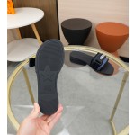 Dior webbing and woolen fitting slippers