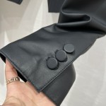 Fendi temperament short jacket leather jacket