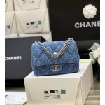 CHANEL 23B Autumn/Winter Trailer Series Buckle Big Bang Denim Square Fat Man 3829