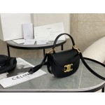 CELINE Leather Mini Saddle Bag Model: 10L063