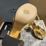 Prada High Heel Satin Thick Sole Sandals