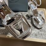 Prada High Heel Satin Thick Sole Sandals