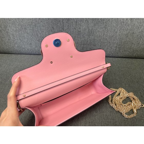 Valentino calfskin handbag 👜underarm bag Model: 1133 star diamond ▪️Drill buckle version