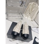 CHANEL cotton candy diamond pattern biscuit shoes