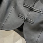 Fendi Chinese Style Temperament Short Jacket Leather Coat