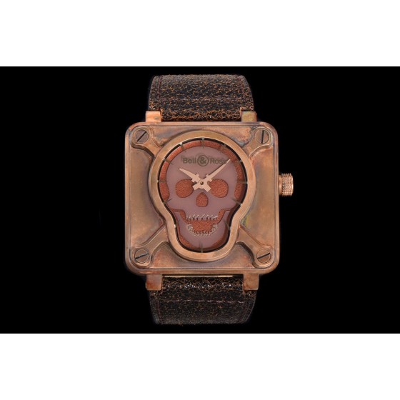BR01SKULLBRONZE New Skull Bronze BR01 Watch