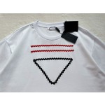 Prada's New Contrast Triangle Ribbon Triangle Short Sleeve