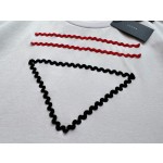 Prada's New Contrast Triangle Ribbon Triangle Short Sleeve