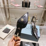 Prada high heeled pointed sandals